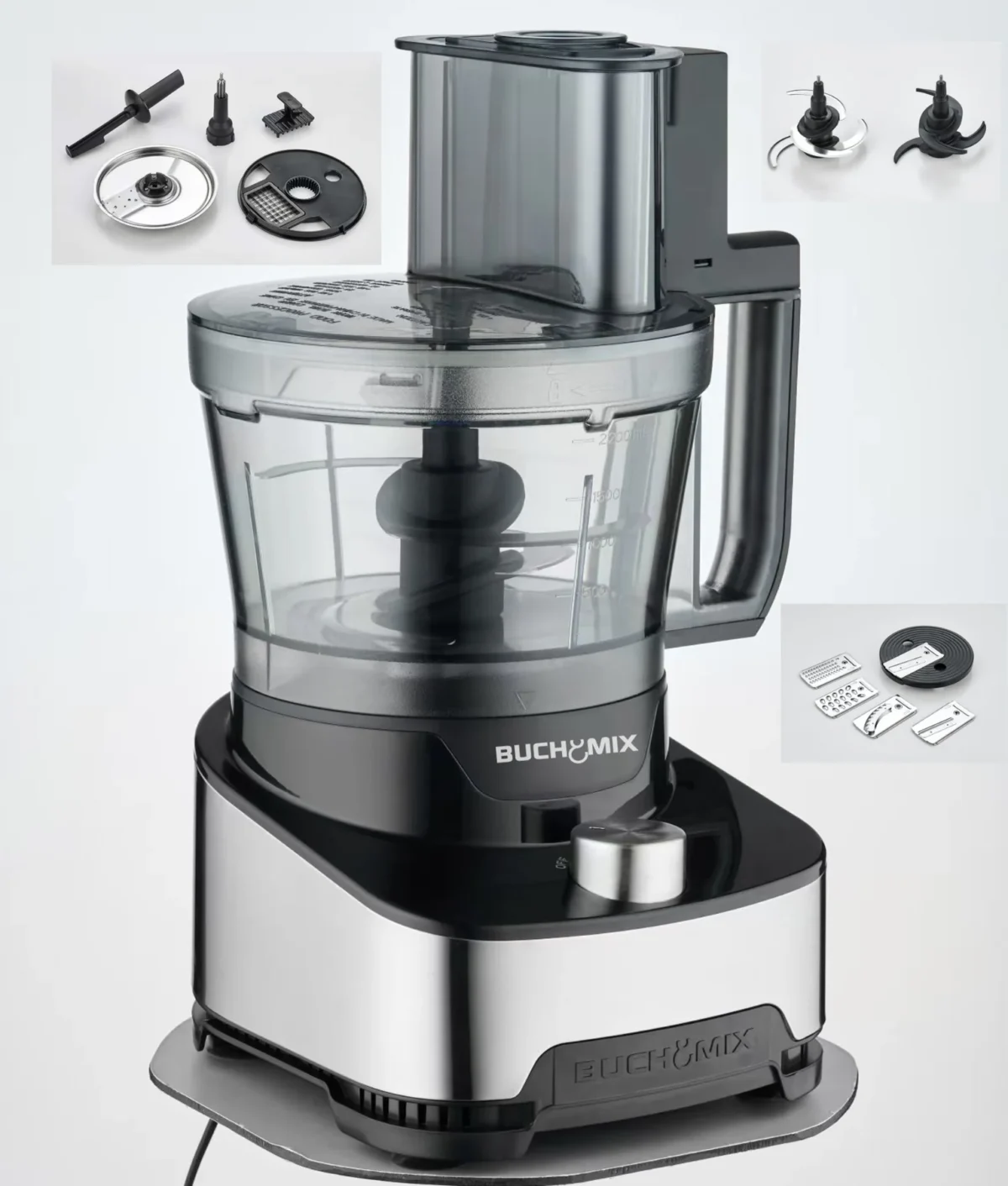 Buchymix 14-Cup Multifunction Food Processor With Unbreakable Bowl