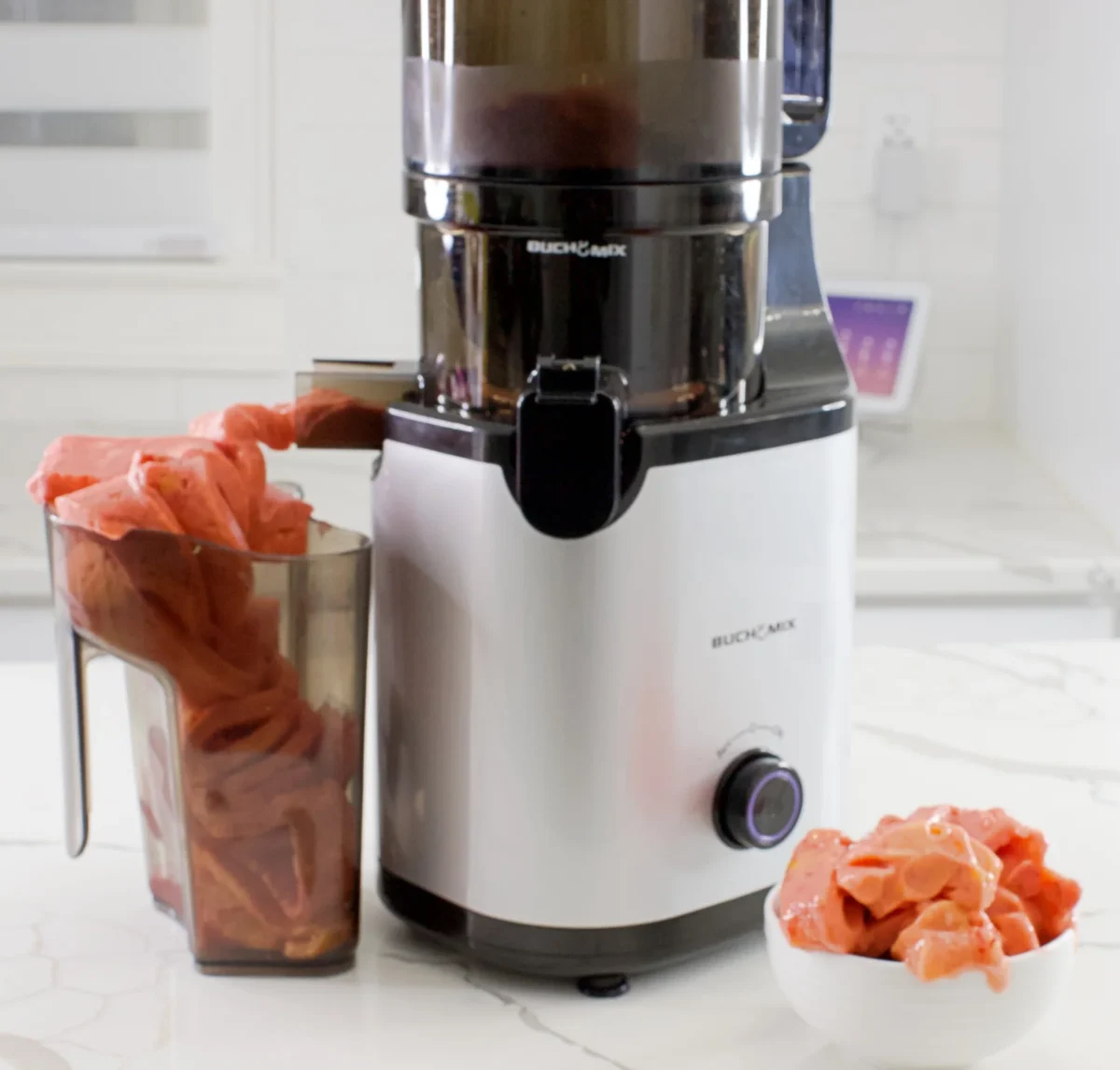 Buy Buchymix Hands-Free Auto Feeding Cold Pressed Juicer Online
